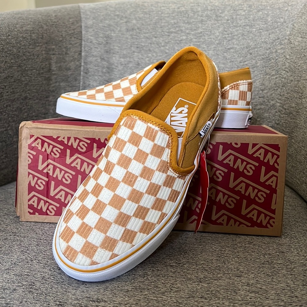 Vans Asher Slip On Sneaker Golden Yellow Size 7.5